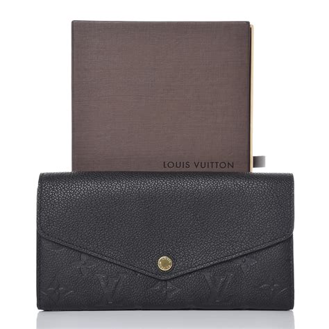 louis vuitton empreinte sarah wallet nm black|louis vuitton wallet.